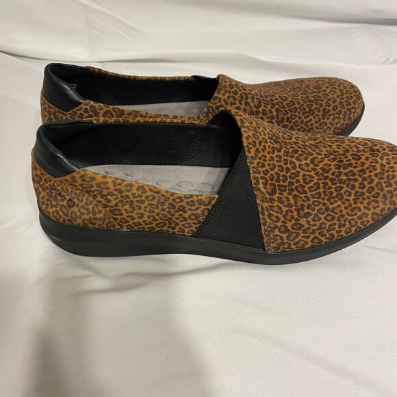 Clarks Kayleigh Step Loafer Womens 11 M Brown Black Cheetah Shoes Slip On - Picture 3 of 7